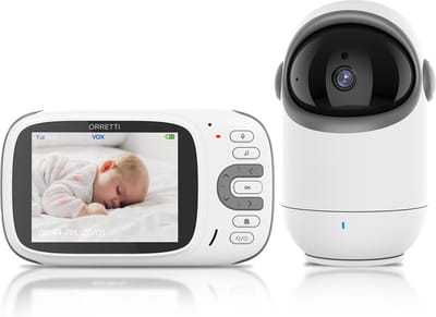 Orretti® V11 Babyfoon met camera - Op Afstand Draaibaar - Sterke 1150 Mah Batterij - Terugspreekfunctie
