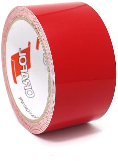 Decoratieve Sierstrip - Universele Strip - Voertuig Decoratie - Zelfklevend Weerbestendig - 10 meter x 100mm - Rood Glanzend