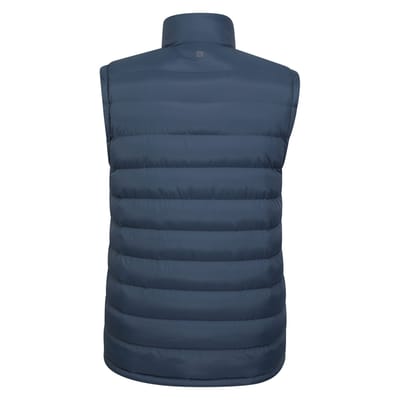 Mountain Warehouse Gewatteerd gilet met imitatiebont voor heren (Marine)