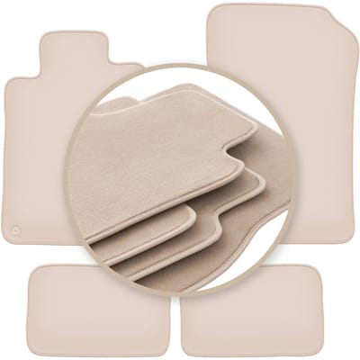 PREMIUM beige matten voor: Mercedes SL R129 roadster 1998-2002