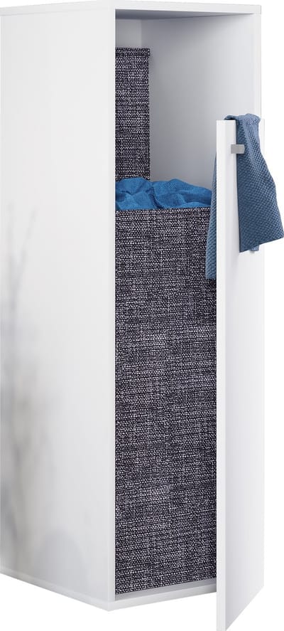 VCM badkamerkast met wasmand, afvalbak, badkameropbergruimte met wasmand, wasmand, badkamerwaskast Stoffen waskast Waskist Wasmand Stoffen waskist Dreso XL 1f