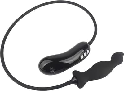 Sterke vibrerende opblaasbare anaalplug - Buttplug - Afstandsbediening - Groot - Siliconen - 5 vibratiestanden - Expander