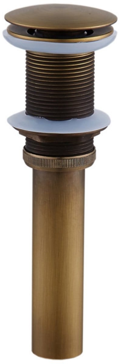 TOVBMUP Gootsteenplug - Gootsteenafvoerfitting - Afvoerfittingen van messing - Vintage Bounce-type - Geen overloopklep - Geschikt voor wastafels en doucheruimtes
