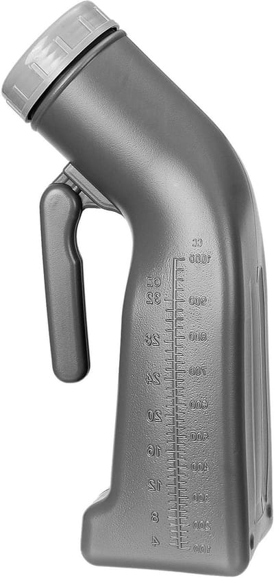 Reizen Urinoir Flessen met Trechter 1000ML - Draagbare Plas Container voor Camping, Auto en Outdoor Gebruik