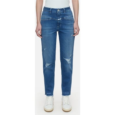 Closed Women Pedal Pusher Jeans Mid Blue Maat: 34 | Slim Jeans Outlet | Dames | Blauw