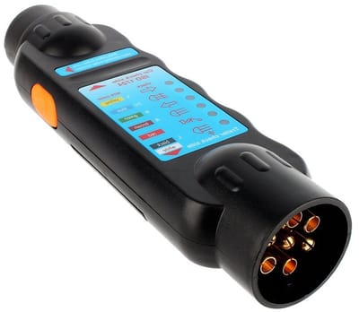7Pin Trailer Tester voor 12V Auto, Aansluitingstest voor Aanhangwagens, Bedrading en Lichtcontrole Tool