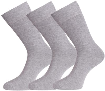 Bamboo Basics Grijze Sokken Beau - 3-pack - Maat 41-46 - Bamboe Sokken - Normale Sokken