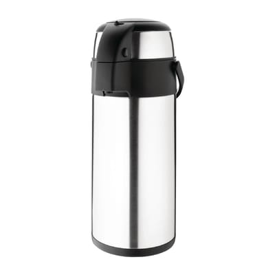 Olympia pompkan rvs 5ltr - Thermoskan met pomp - 44,5(h) x 17,2(Ø)cm