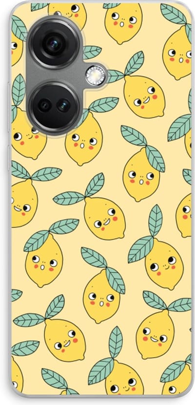 Case Company® - Hoesje geschikt voor OnePlus Nord CE 3 hoesje - Citroenen - Soft Cover Telefoonhoesje - Bescherming aan alle Kanten en Schermrand