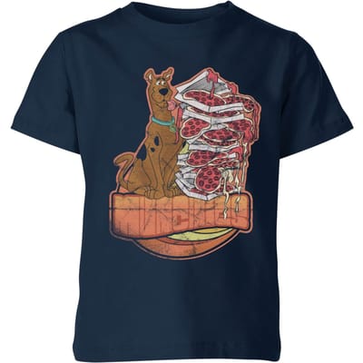 Scooby Doo Munchies Kids' T-Shirt - Navy - 98/104 (3-4 jaar)