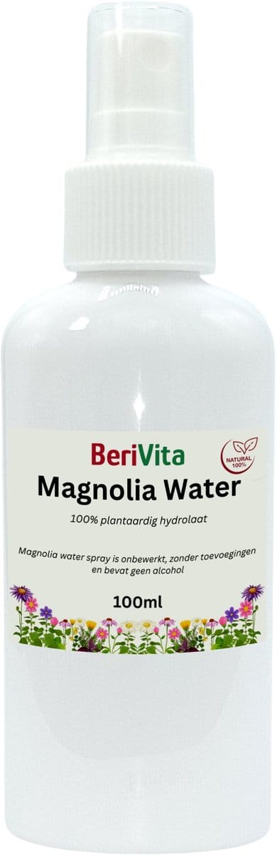 Magnolia Water 100ml Spray - Puur - Hydrosol, Hydrolaat