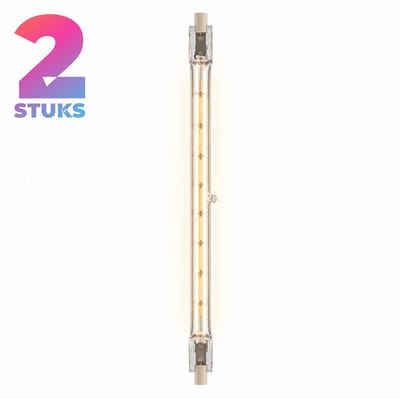 2x Staaflamp (256mm) Halogeenlamp R7s - 1500W - Warm Wit Licht (3000K) - 33000 lm - 2 jaar - Dimbaar - Osram Haloline®