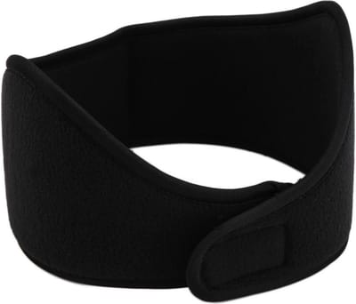 Fleece Hoofdband Unisex - Zwart - One Size