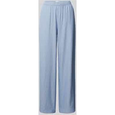 Straight leg stoffen broek met structuurmotief