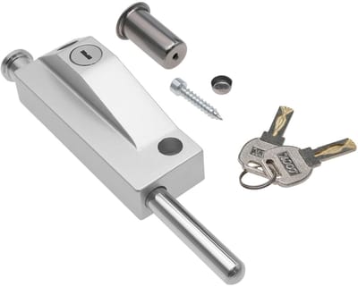 Dailygoody - Deurstopper - Heavy Duty - Zilver - Zinklegering - Automatische vergrendeling - Geschikt voor ingelijste glazen deuren - 11cm x 4cm
