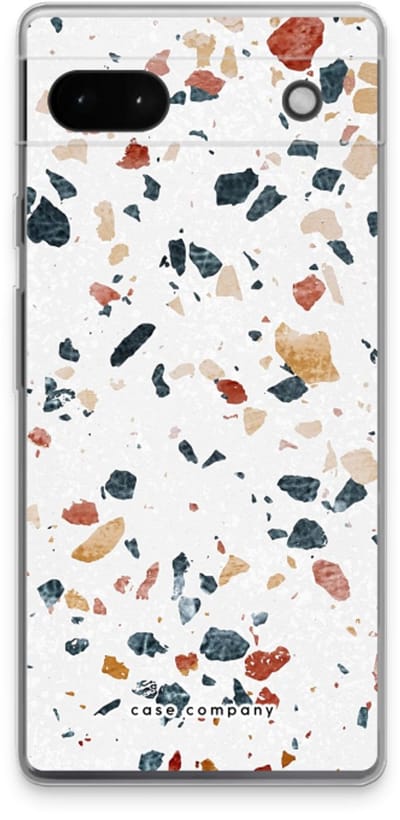 Case Company® - Hoesje geschikt voor Google Pixel 6a hoesje - Terrazzo N°4 - Soft Cover Telefoonhoesje - Bescherming aan alle Kanten en Schermrand