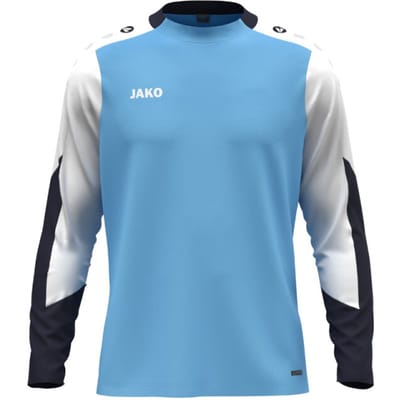 Jako Dynamic Longsleeve Kinderen - Hemelsblauw / Wit / Marine | Maat: 116