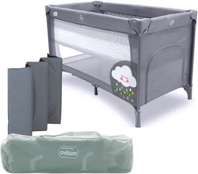 Reisbed Smooth Clouds Grijs Unisex - Comfortabel en Praktisch
