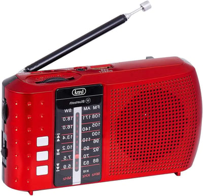 Draagbare Radio - Muziekspeler - Muziek Luisteren - Oplaadbare Batterij - Compact Formaat - Rood