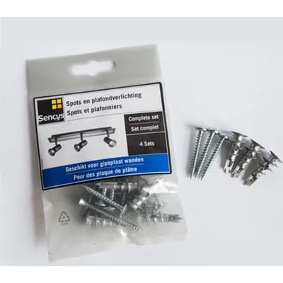 Sencys Bevestigingsset Voor Spots En Plafondverlichting 4 Stuks