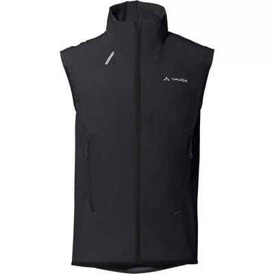 VAUDE Scopi Vest, functioneel vest, heren outdoor sportvest, winddicht, softshell, zonder capuchon, slim fit