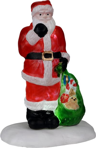 Lemax - 'Santa's Here' - Verlicht accessoire - Exclusief adapter