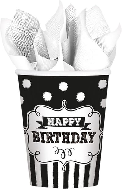 Happy Birthday Koffiebekers - Papier