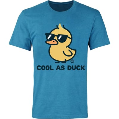 Todd Goldman - Fun T-shirt - Cool As Duck - M tot 3XL - voor Mannen - blauw