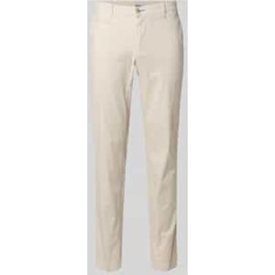 Slim fit stoffen broek met achterzakken Model 'Fabio'