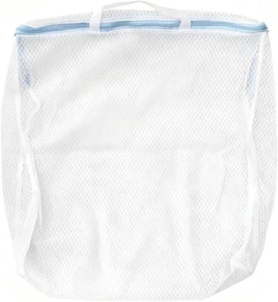 Set van 3 Herbruikbare Waszakken, Grote Wasnetten voor Wasmachine met Rits, Reiswaszakken met Handvatten, 50 x 60 cm en 17 x 15 cm, Ideaal voor Kleding en Ondergoed