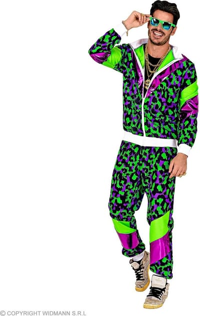 Trainingspak neon panter print retro