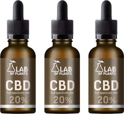 3 x CBD-olie 20% - Voordeelbundel – 3 x 10 ml – Premium kwaliteit – Full Spectrum