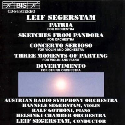 Austrian Radio Symphony Orchestra - Segerstam: Patria For Orchestra | Sketches From Pandora (CD)