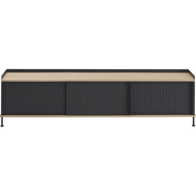 Muuto Enfold Sideboard - oak/anthracite - 186 x 45 cm