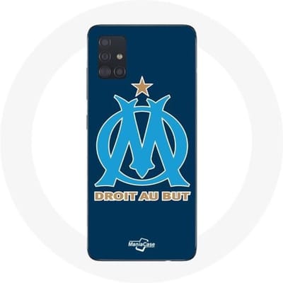 Coque Samsung Galaxy A51 Olympique de Marseille Fond Bleu blauw