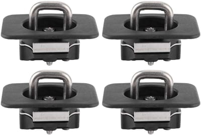Dailygoods- Tie Down Ankers 1000 lbs Laadvermogen - Vrachtwagen Ankers - Eenvoudige Installatie - Roestvrij Staal - Geschikt voor F-150/Silverado - Duurzaam en Corrosiebestendig