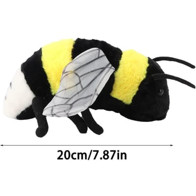 2 Maten Levensechte Bij Pluche Speelgoed Zacht Gevuld Schattig Speelgoed Insect Bij Pluche Honingbij Voor Kinderen Insectenliefhebbers Woondecoratie