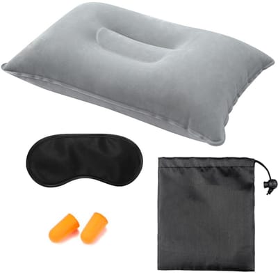 Dailygoods - Opblaasbaar Kussen voor Comfort tijdens Reizen en Kamperen