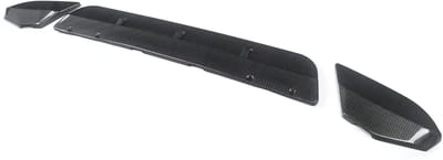 Voorbumper Spoiler Lip - Voor BMW X3M F97/X4M F98 (2019-2022) - Gloss Zwart/Koolstofvezel Look - Auto accessoires