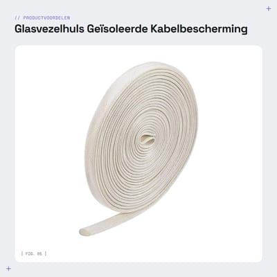 Dailygoods - Glasvezelhuls Geïsoleerde Kabelbescherming 16,4Ft / 8mm