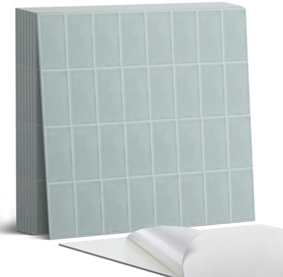 Coloray Plaktegels - Geometrisch tegelpatroon Portugese Tegels - 30 cm x 30 cm - Grijs Plaktegels - 9 stuks - Vierkant PVC Tegels - Plaktegels Keuken - Zelfklevende Vloertegels - Vinyltegels Vloer Zelfklevend - Zelfklevende Tegels