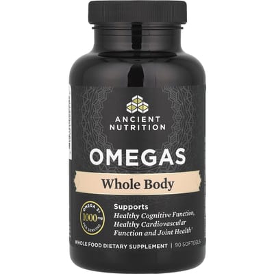Ancient Nutrition, Oméga, Corps Entier, 1 000 mg, 90 capsules molles (333 mg par capsule molle)
