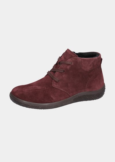 Lage schoenen van kalfssuède - bordeaux - Gr. 36 van Goldner Fashion