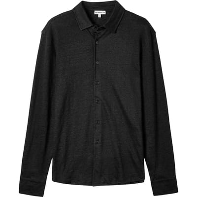 Shirt van linnen jersey met lange mouwen The Resort Co