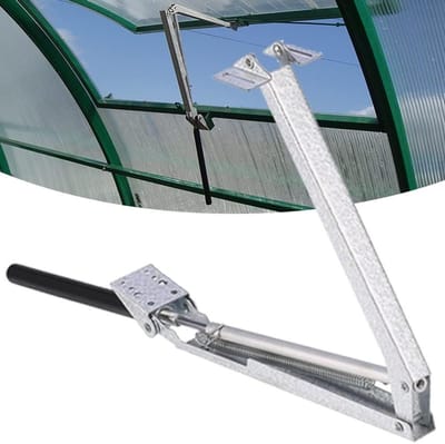 Automatische Raamopener - Kas Ventilator - Temperatuur Regelen - Automatische Temperatuurregeling - 45 cm Opening - Zilverkleurig