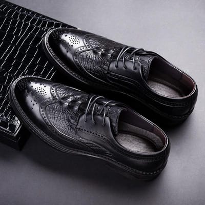 Leren Schoenen Heren 'S Brock Brits Casual Trend Zakelijk Formeel Kleding Gesneden Jeugd Pak Bruiloftsschoenen Plus Velvet Heren 'Schoenen 44 gray