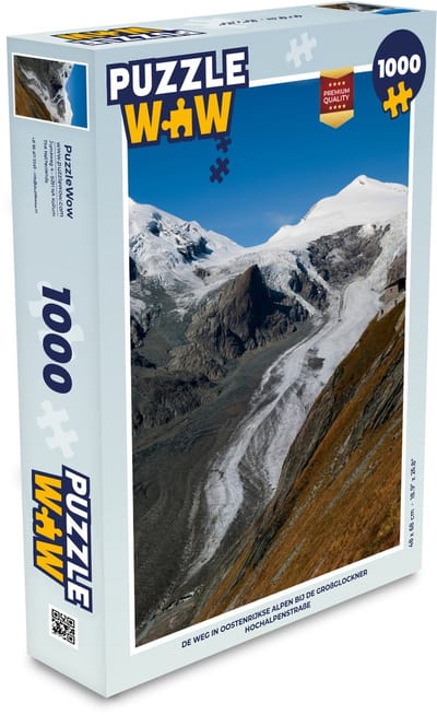 Puzzel De weg in Oostenrijkse Alpen bij de Großglockner Hochalpenstraße - Legpuzzel - Puzzel 1000 stukjes volwassenen