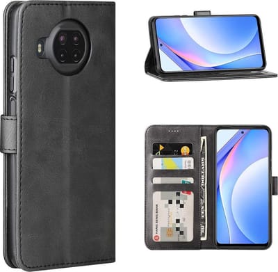Portemonnee Book Case Hoesje Geschikt voor: Xiaomi Mi 10T Lite 5G -  zwart
