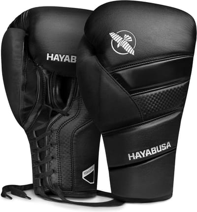 Hayabusa T3 Lace Up Bokshandschoenen - Zwart 12 oz
