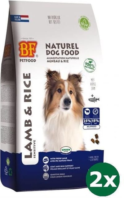 2x3kg Biofood lam/rijst hondenvoer